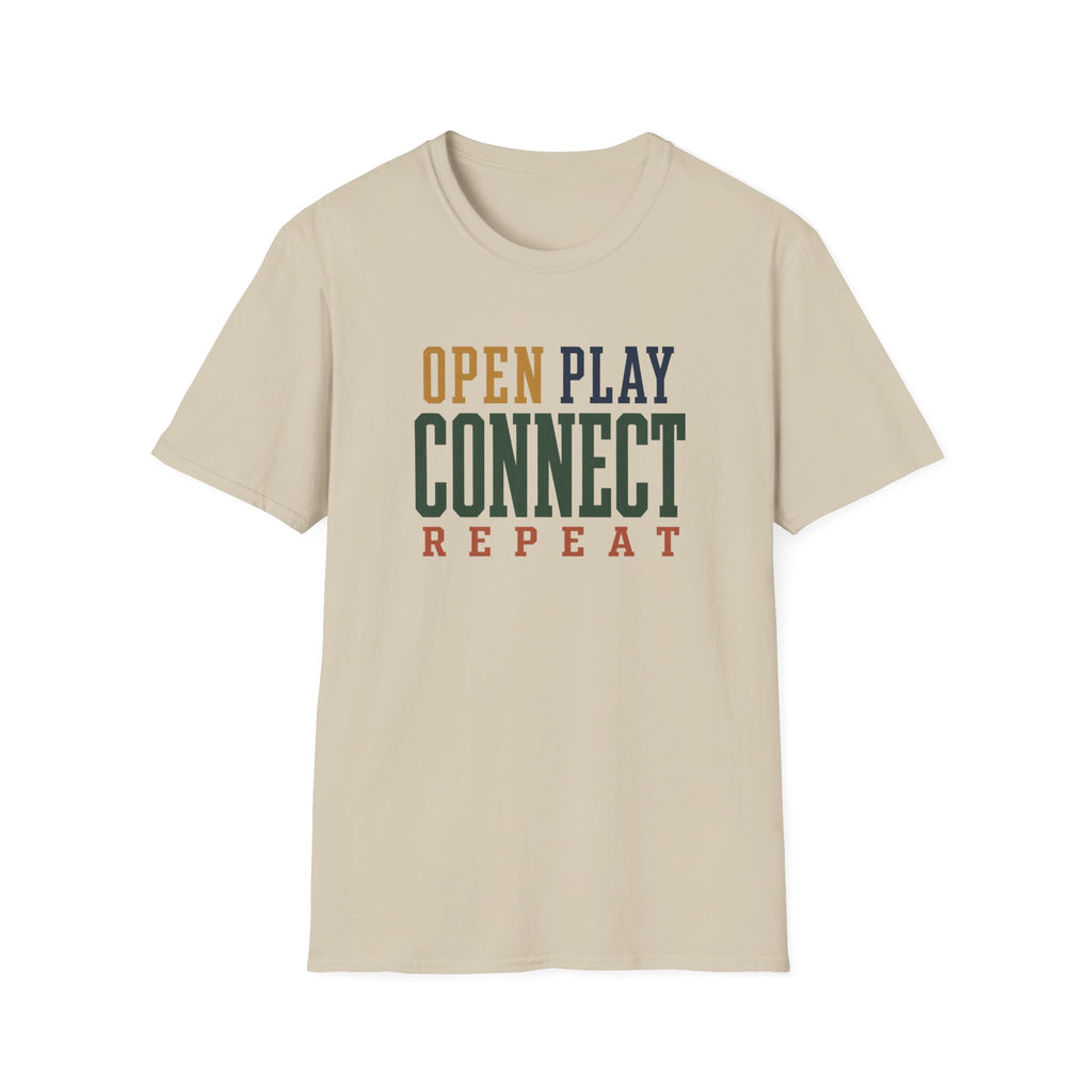 Open Play Connect Repeat T-Shirt
