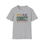 Open Play Connect Repeat T-Shirt