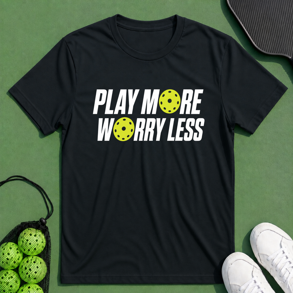 Play More Worry Less T-Shirt
