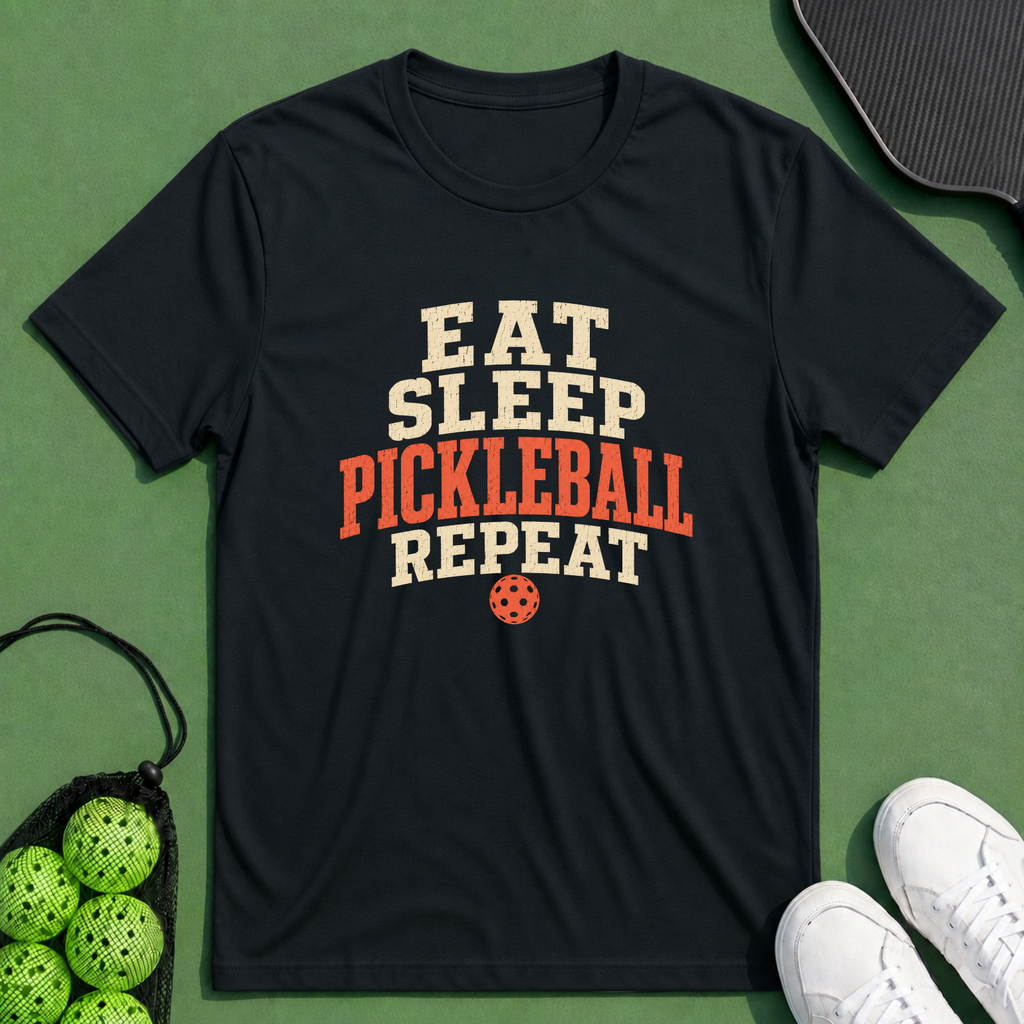 Eat Sleep Pickleball Repeat T-Shirt