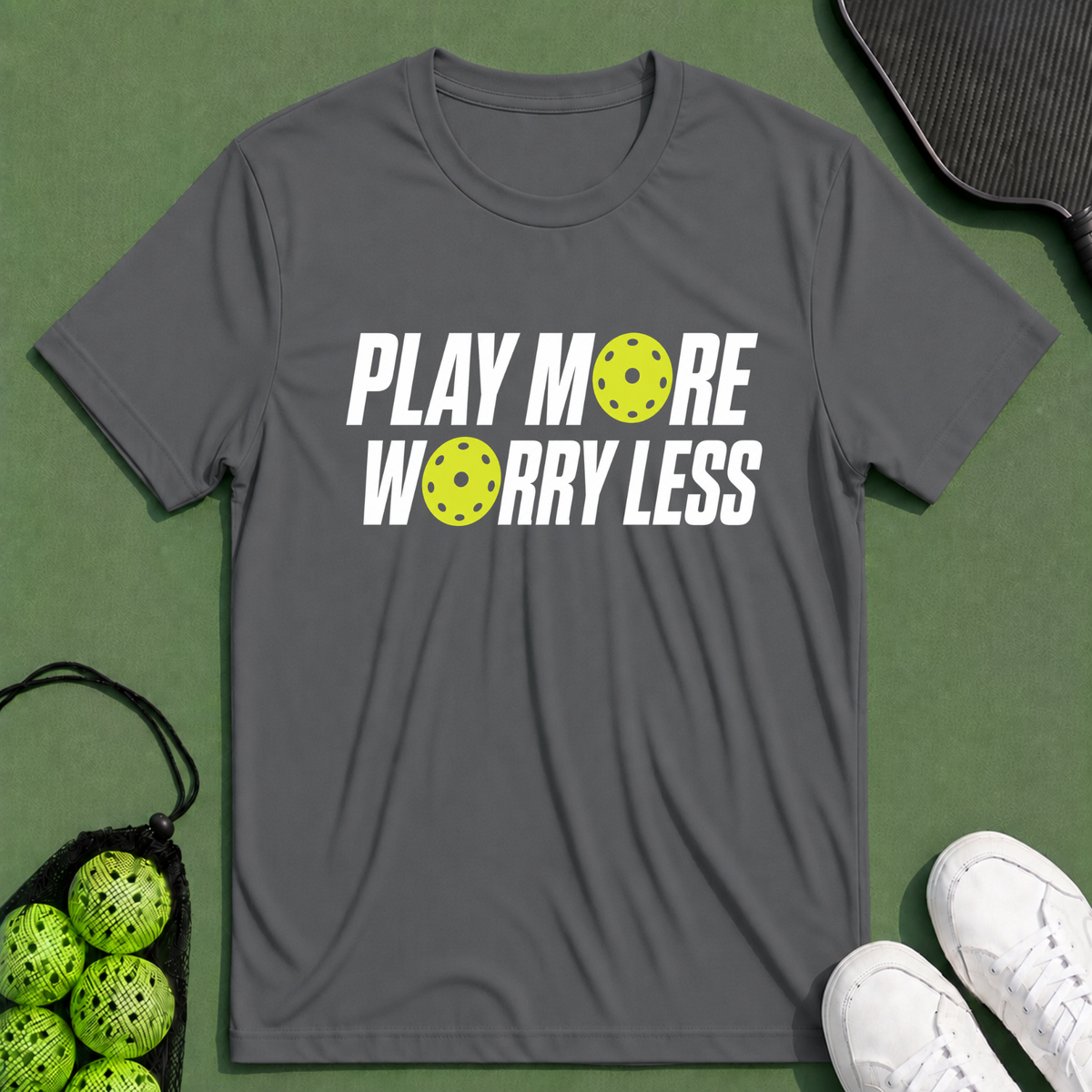 Play More Worry Less T-Shirt