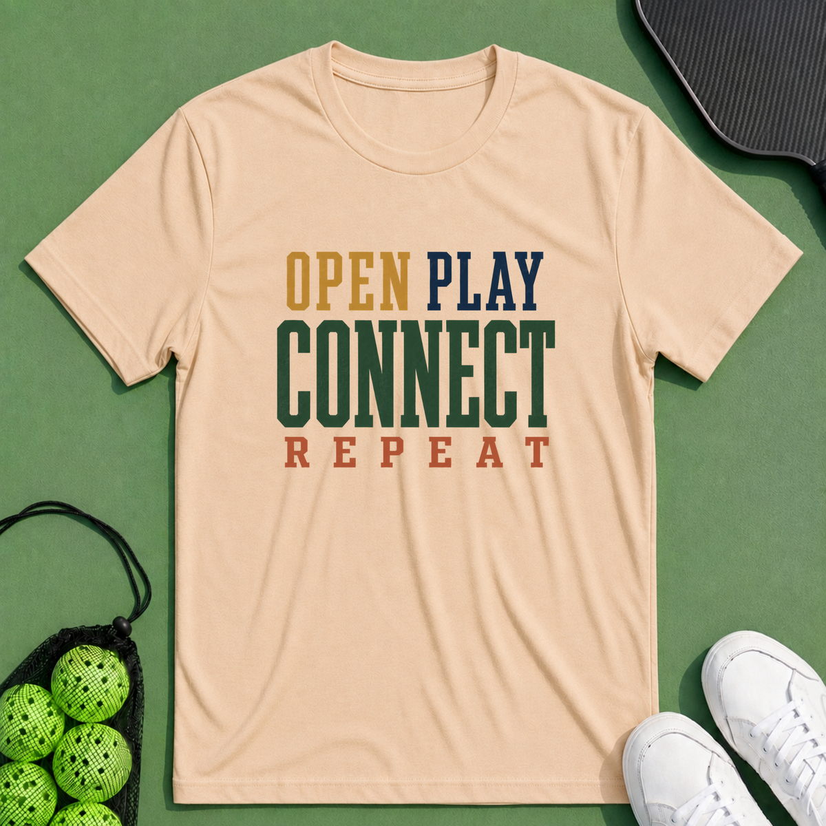 Open Play Connect Repeat T-Shirt
