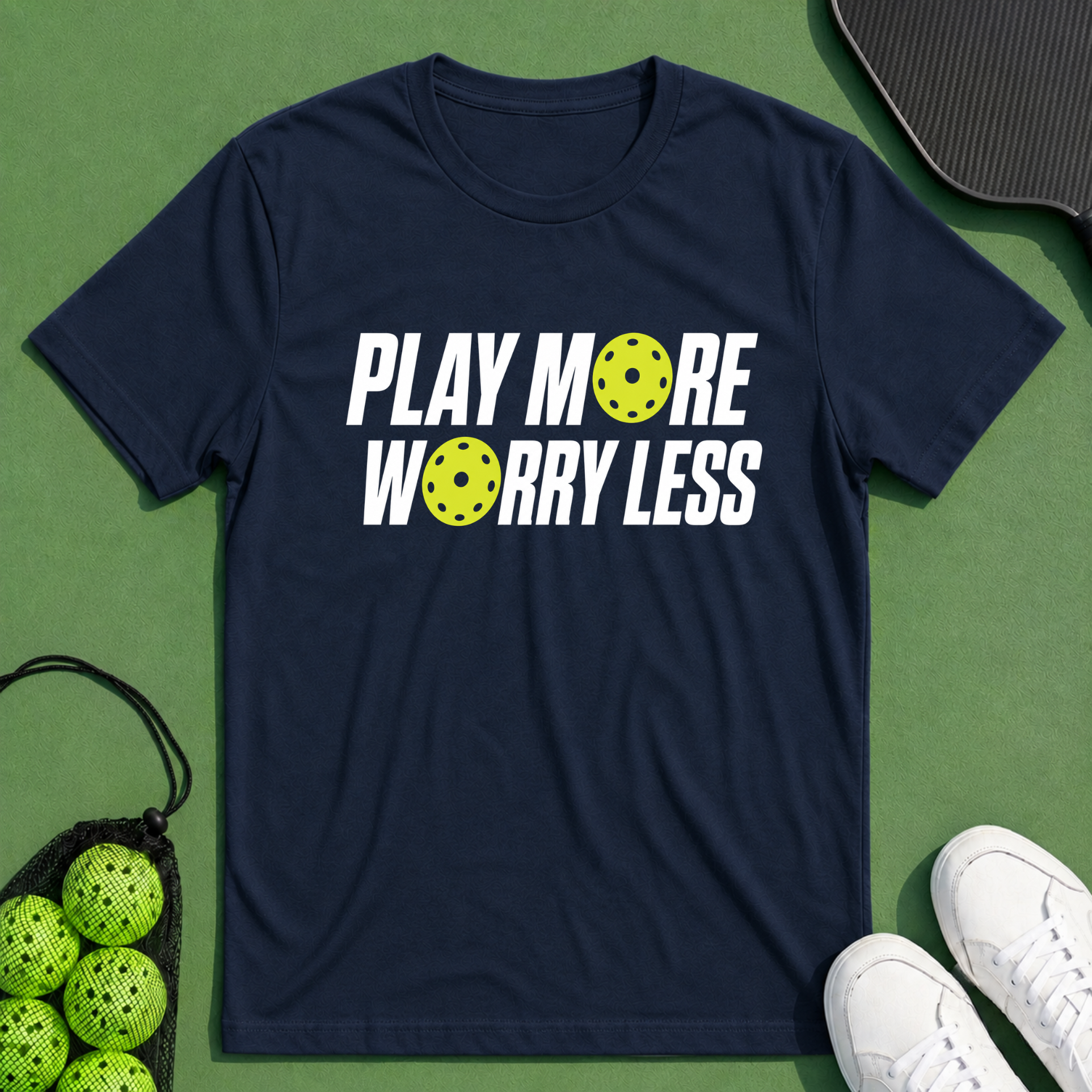 Play More Worry Less T-Shirt